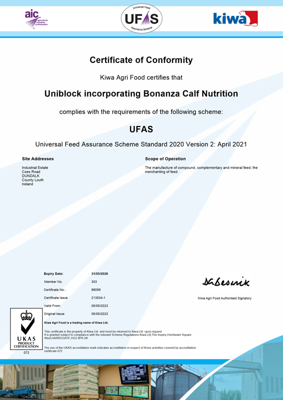 UFAS-2026 UFAS certificate